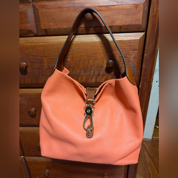 Dooney & Burke Hobo Tangerine Orange - Picture 2 of 12